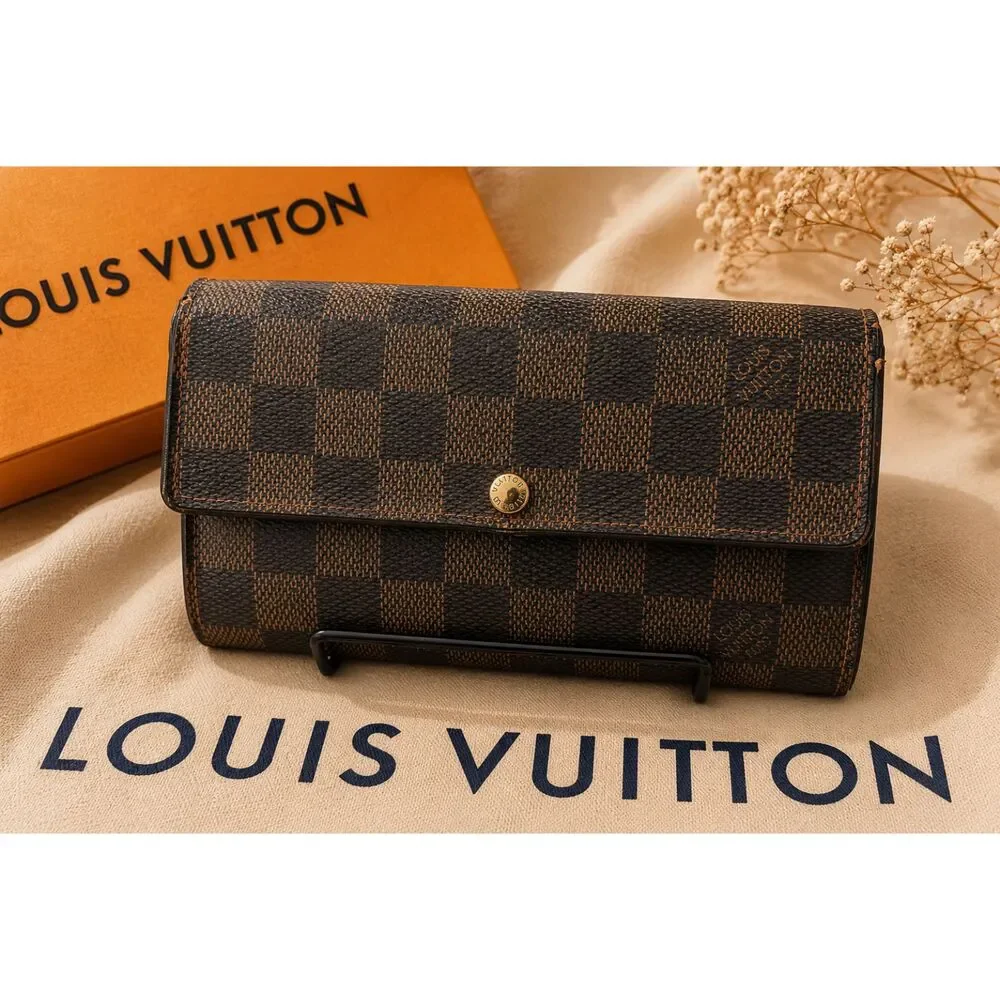 Louis Vuitton Damier Portefeuille Sarah CA4038 Long Wallet